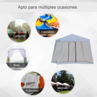 Carpa Jardín 3x3m con Mosquiteras