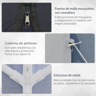 Carpa Jardín 3x3m con Mosquiteras