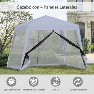 Carpa Jardín 3x3m con Mosquiteras