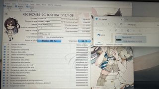 SSD M.2 512GB Toshiba NVMe PCIe 83% salud