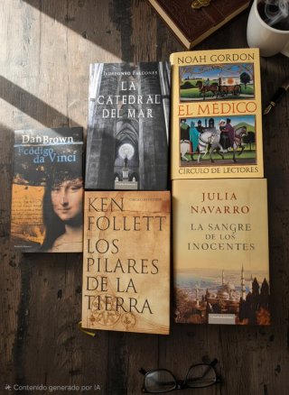 Lote 5 Bestsellers Novela Histórica y Misterio