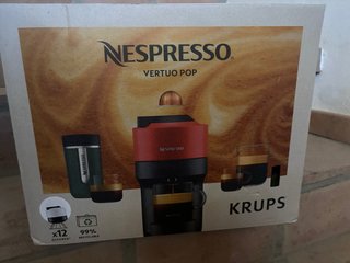 Cafetera Nespresso Vertuo Pop Krups Roja