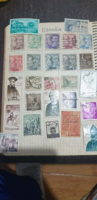 Lote Sellos Antiguos España Francia Alemania