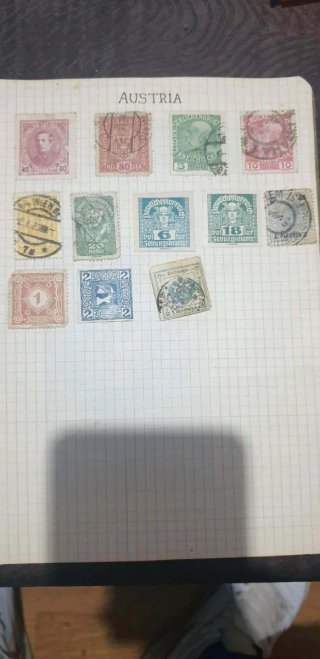 Lote Sellos Antiguos España Francia Alemania