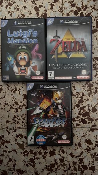 Pack 3 Juegos Nintendo GameCube: Luigi's Mansion,