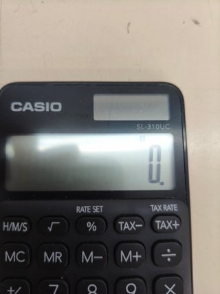 Calculadora de bolsillo Casio SL-310UC-BK (negra)