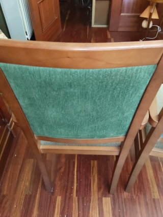 Par de sillas de comedor con brazos