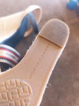 Sandalias Tommy Hilfiger Cuña Esparto Azul nr 38