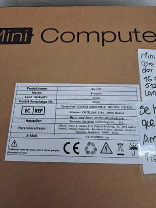 Mini PC industrial fanless i7 16GB 512GB Windows 10 Pro silencio