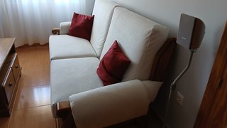 Sofá 3 y 2 plazas madera hecho en España