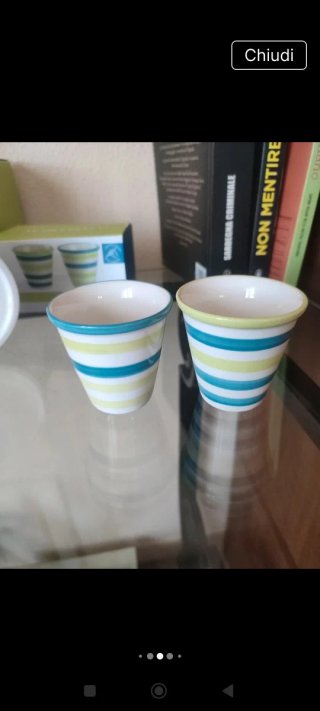 Zuccheriera e 2 Bicchierini Caffè Brandani