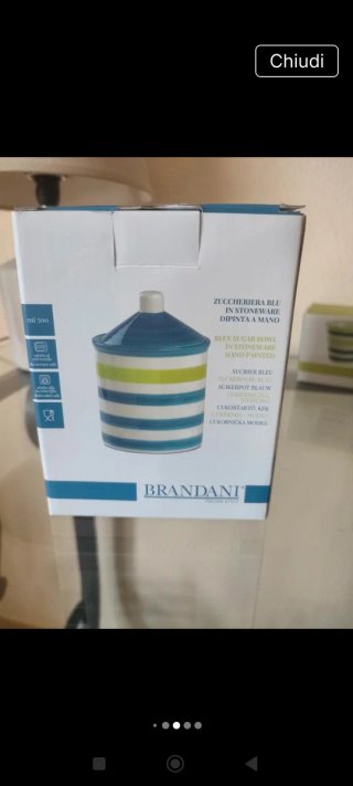 Zuccheriera e 2 Bicchierini Caffè Brandani
