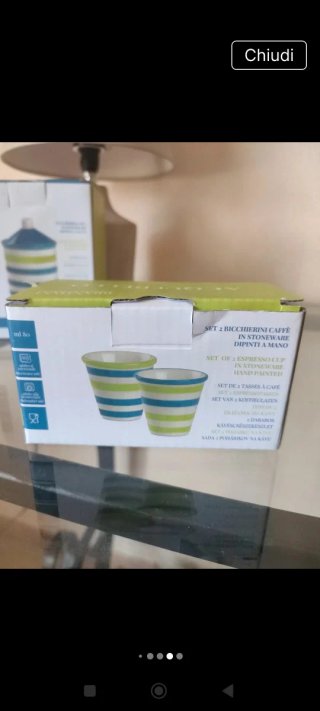 Zuccheriera e 2 Bicchierini Caffè Brandani