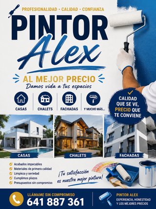 Pintor profesional para casas y fachadas