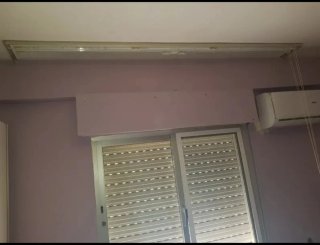 Cortinas beige y rosa con todo incluido