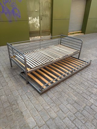 Cama nido metálica y de madera 1,99 x 2,00