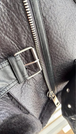 Chaleco Zara Negro Pelo