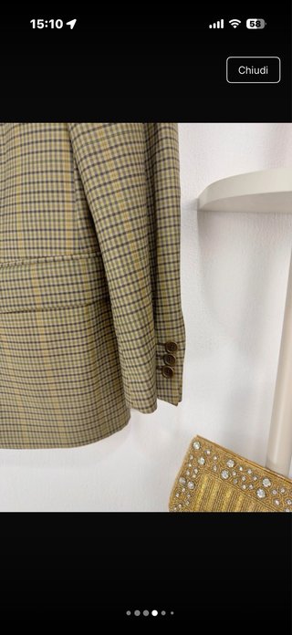 Blazer Principe di Galles Lana Taglia M