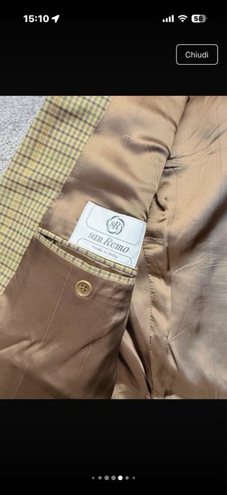 Blazer Principe di Galles Lana Taglia M
