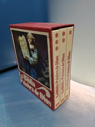 3 libros, LA BIBLIA PALABRA DE DIOS - AFHA. 1978