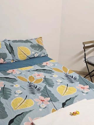 Cama Doble/Matrimonial con Fundas