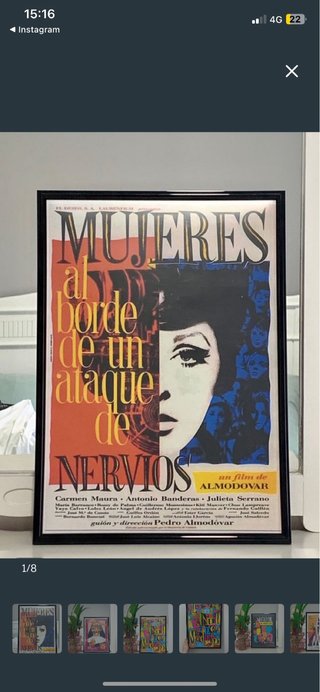 Póster Mujeres al borde de un ataque de nervios