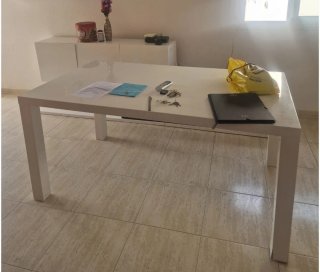 Mesa Comedor Blanca madera