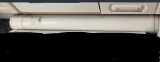 Tubo PVC, para salida de humos.