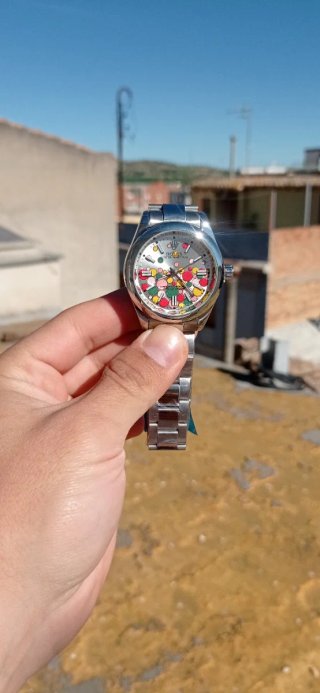 Day-Date Azul Plata