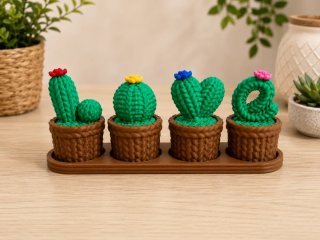 Cactus Love Decoración 3D