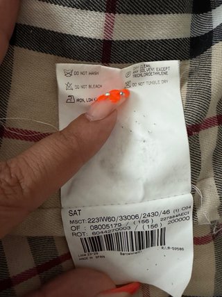 Chaqueta Burberry Beige Clásica
