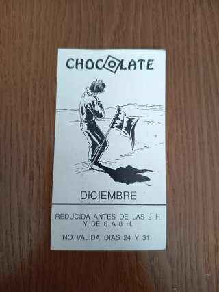 Flyer discoteca Chocolate vintage