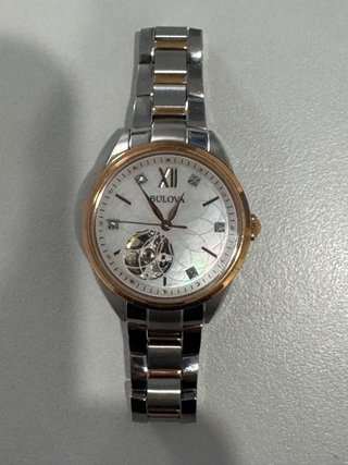 Reloj Dama Bulova Automático Oro y Plata