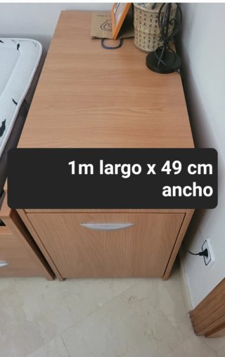 Cama 90 madera con 2 cajones. Posibilidad zapatero