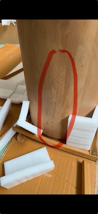 Sklum Aparador ovalado 165x45 cm en madera mango