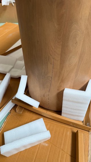 Sklum Aparador ovalado 165x45 cm en madera mango