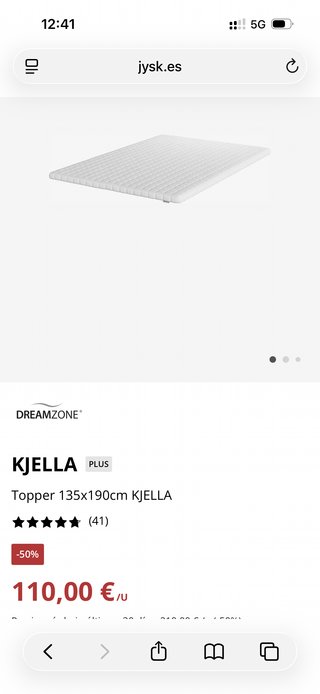 Topper JYSK DREAMZONE KJELLA 135x190