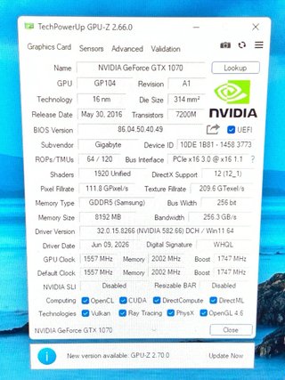PC Gaming Ryzen 7 2700 / 16GB Ram / GTX 1070 8GB