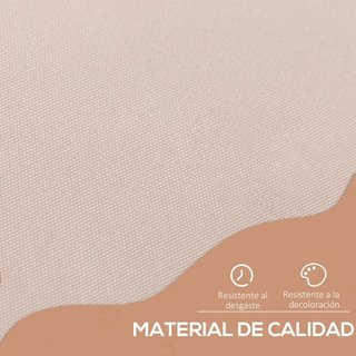 Toldo Manual 200x150 Ajustable Manivela Beige
