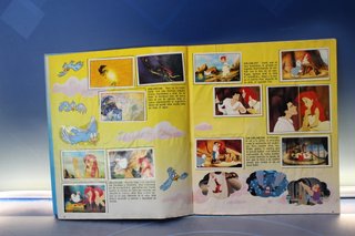 La Sirenita. Disney, Panini. Álbum de Cromos incompleto. 1990.