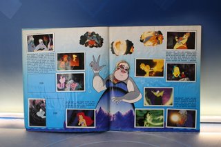 La Sirenita. Disney, Panini. Álbum de Cromos incompleto. 1990.