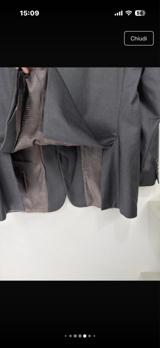 Hugo Boss Blazer Lana Vergine Grigio XXL