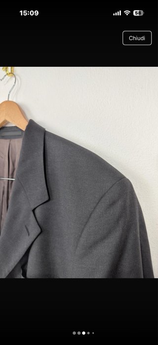 Hugo Boss Blazer Lana Vergine Grigio XXL