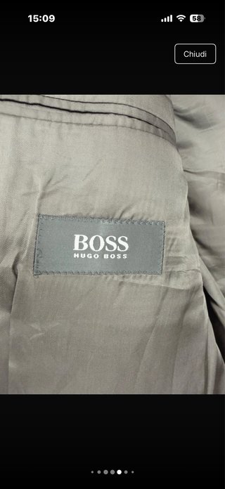Hugo Boss Blazer Lana Vergine Grigio XXL