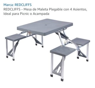 Mesa Plegable REDCLIFFS con 4 Asientos