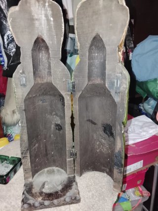 Figura abuela madera para vino,o aguardiente.