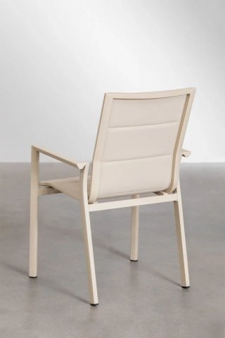 2x Sillas Jardín Sklum Karena Aluminio Beige
