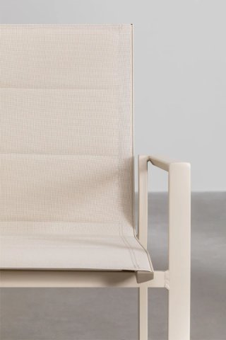 2x Sillas Jardín Sklum Karena Aluminio Beige