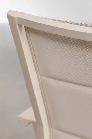 2x Sillas Jardín Sklum Karena Aluminio Beige
