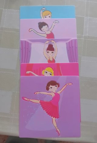 Djeco 5 Plantillas Dibujo Bailarina Danza